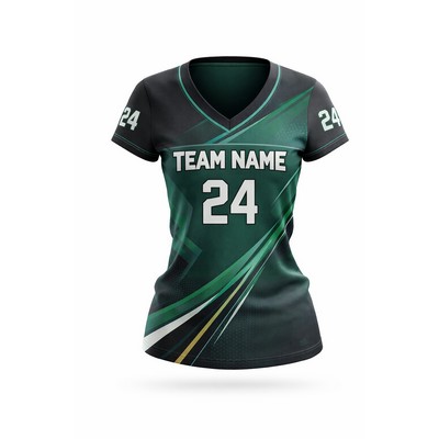Women's Fanwear Football Jersey Spandex Body 210 GSM