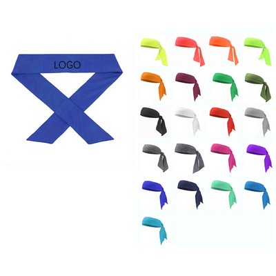 Unisex Reversible Cooling Head Tie with Dry-Fit