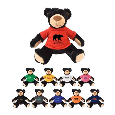11" Rufus Black Bear Plush