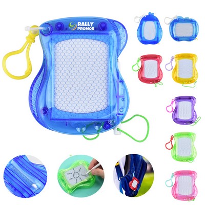 Reusable Magnetic Drawing Board for Backpack Keychain Clip