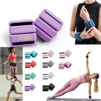 Adjustable Wearable Wrist And Ankle 2Lb Weights