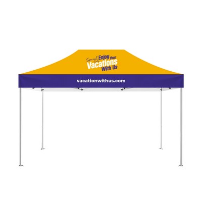 15' Aluminum Canopy Tent - Sustainable Tent Fabric (Frame + Topper)