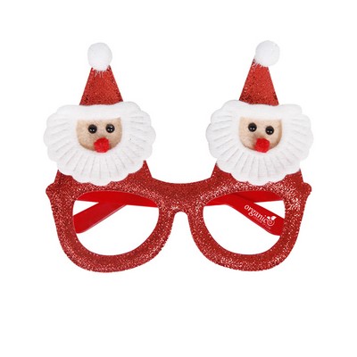 Christmas Decorative Glasses with Santa Claus Design