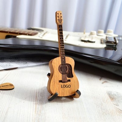 Wooden Acoustic Guitar Pick Box