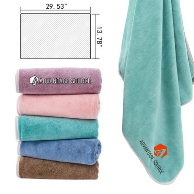 14"x30" Microfiber Dual-Sided Sport Towel