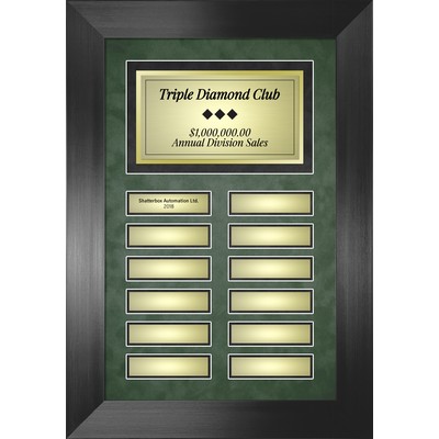 Stratford - Perpetual Plaque Frame - Horizontal (12 Plate)