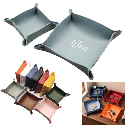 PVC Leather Valet Tray