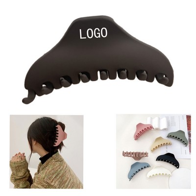 Vintage Crescent Hair Clips - Matte Geometric Hair Claws For Women