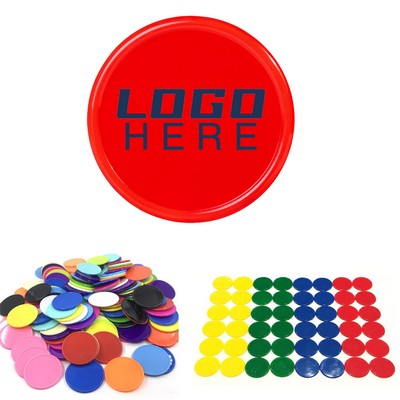 Full Color Imprint Round Plastic Token