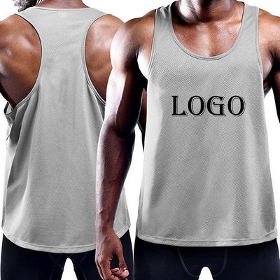 Men's Dry Fit Y-Back Muscle Tank Tops