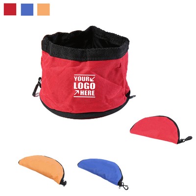 Portable Collapsible Feeding Pet Bowls
