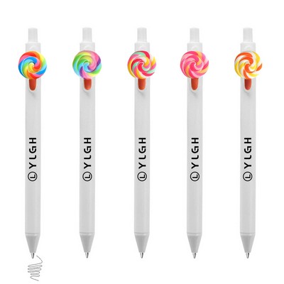 Click Activated Pen With Lollipop