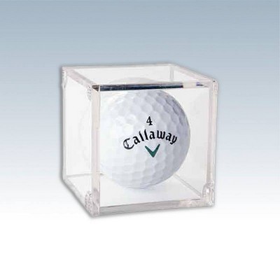 Clear Golf Ball BallQube Display Case