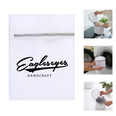 Laundry Bag with Honeycomb Mesh and Zip Protection
