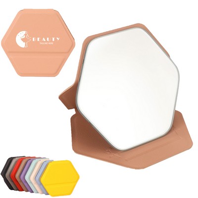 Hexagonal Portable Folding Mirror