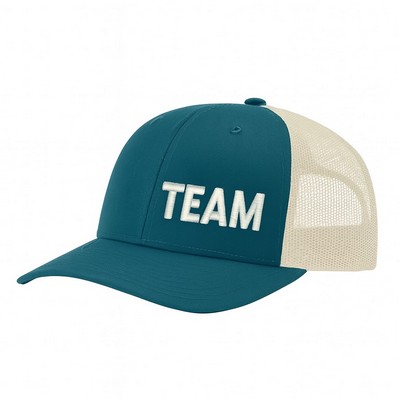 Embroidered Richardson Garment Washed Snapback Trucker Cap