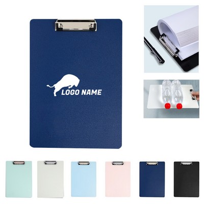 Premium A4 Plastic Clipboard with Metal Clip