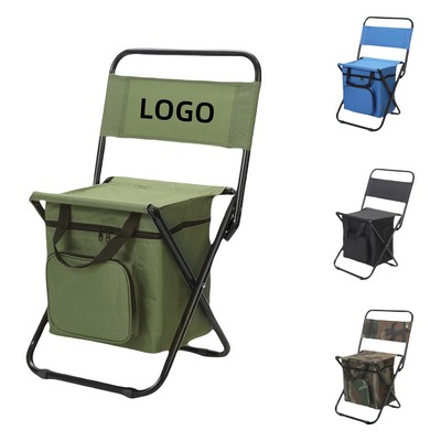 Portable Outdoor Folding Cooler Chair
