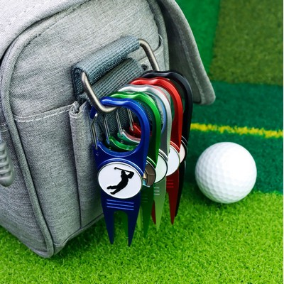 Premium Divot Tool & Ball Marker w/ Keychain