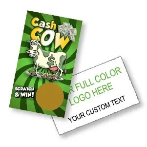 Scratch Off Cards - CASH COW-Scratch and Win (4 Sizes)