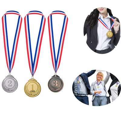 Gold Silver Bronze Winner Medals 2" Olympic Style