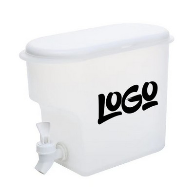 118oz Plastic Frosted Beverage Dispenser w/ Spigot