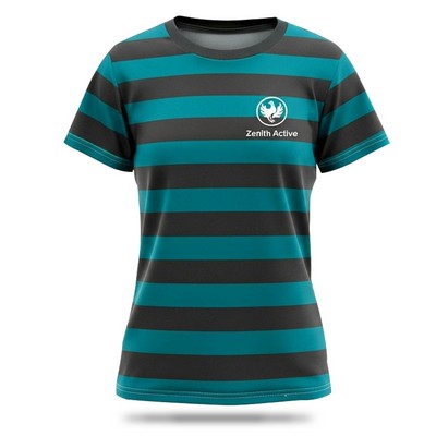 Women's Sublimated Spandex Interlock T Shirt 180GSM