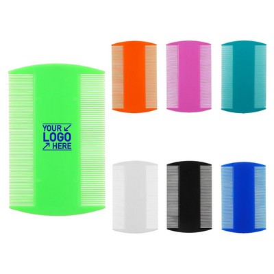 Dual-Sided Fine-Tooth Flea Comb for Dogs & Cats Lice Comb for Pet Grooming