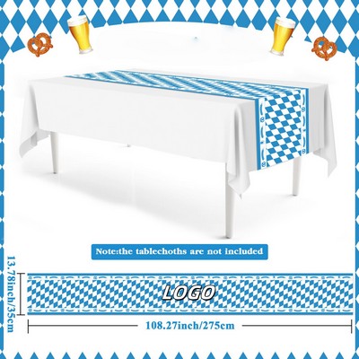 German Beer Festival Table Runner w/ Custom Imprint