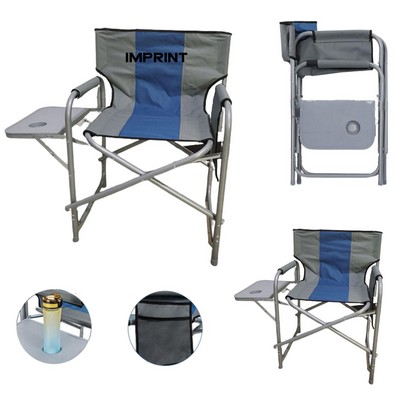 Foldable Chair With Attached Side Table