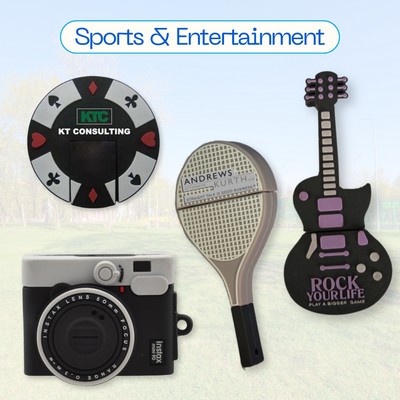 Custom Sports & Entertainment-Themed USB Drives 256MB-256GB