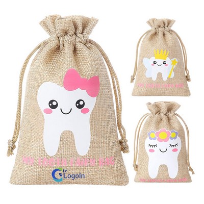 Tooth Fairy Bag for Kids Pouch Keepsake Gift for Toothfairy