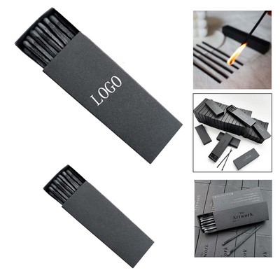 Premium Personalized Black Matchbox