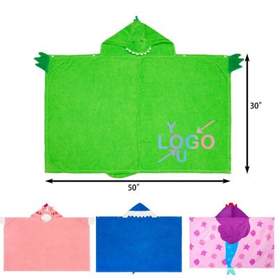 Dino Inspired Hooded Bath Towel