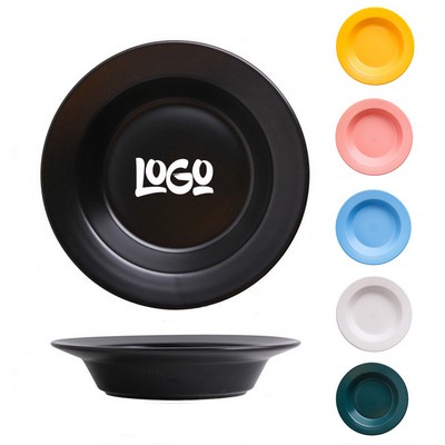 8" Round Ceramic Dinner Plate