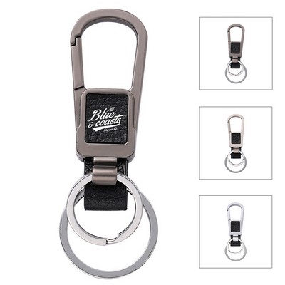 Leather Swivel Keychain