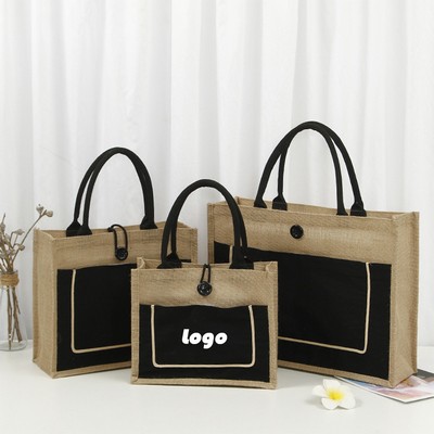 Personalized Jute Tote Bag