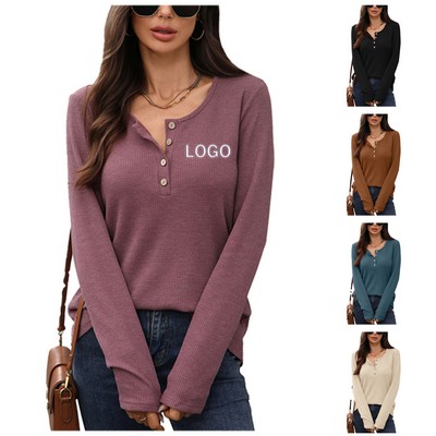 Round Neck Loose Long Sleeved