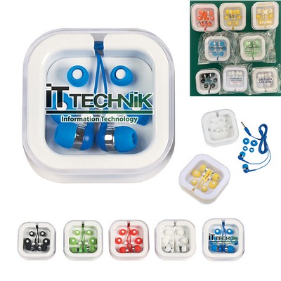 Earbuds In Square Case