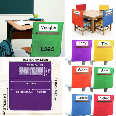 Oxford Cloth Storage Pouch for Student Chairs