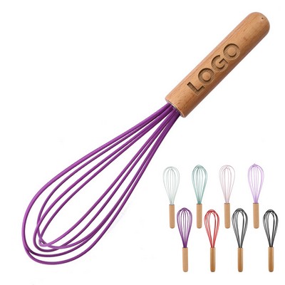 Silicone Whisk With Wooden Handle