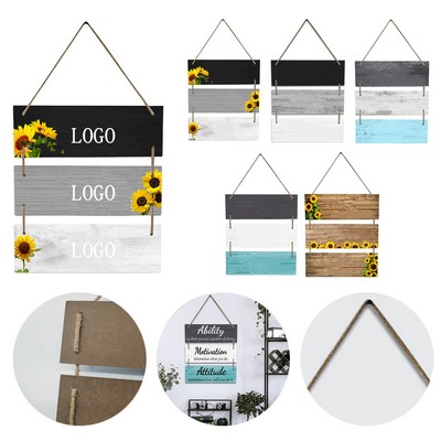 Motivational Rustic Wooden Office Décor