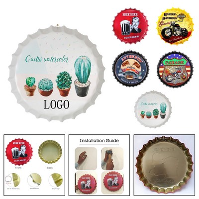 Retro wall Metal Bottle Cap sign