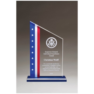 Patriot Zenith Acrylic Award, 9.75"H