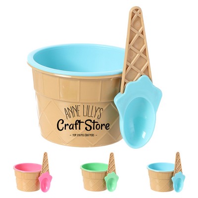 Ice Cream Bowl with Spoon