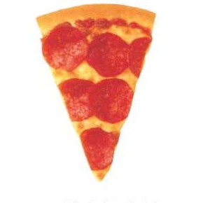 Pizza Slice Promotional Magnet w/ Strip Magnet (2 Square Inch)