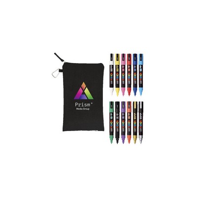 POSCA 12 Piece Basic Marker Set with Bag