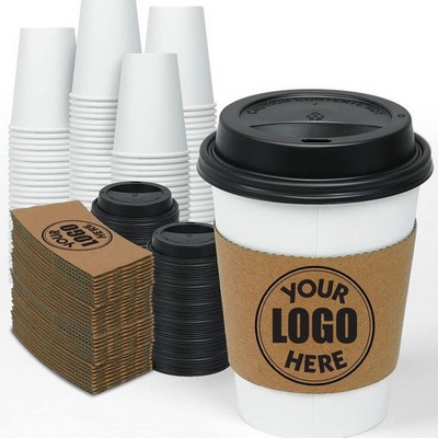 Customizable Kraft Paper Advertising Cup Cover Sleeve