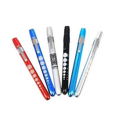LED Medical Nurse Pen Light With Pupil Gauge