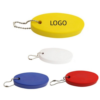 Float Keychain With Oval Foam